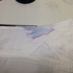 ネクタイからの色落ち１