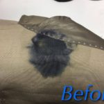 インクの染み抜き　before 